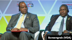 Presidente Filipe Nyusi e Rei Mswati III de Essuatiní