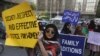 Rassemblement en faveur des femmes avant la Journée internationale des droits de la femme, à Karachi, au Pakistan, le 6 mars 2020.