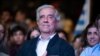El presidente saliente de Uruguay, Tabaré Vázquez, durante una fiesta de despedida organizada por su partido el 28 de febrero de 2020. Vázquez falleció en su casa en Montevideo el 6 de diciembre de 2020. 