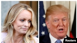 Kombinacija fotografija Stormi Danijels i Donalda Trampa, arhiva (REUTERS/Brendan McDermid (L) REUTERS/Joshua Roberts)