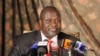 FILE - South Sudan rebel leader Riek Machar addresses journalists during a news conference in Nairobi, Kenya, July 8, 2015. 