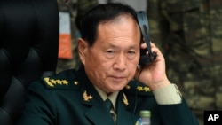 중국의 웨이펑허 국방부장이 4일 러시아 모스크바에서 열린 상하이협력기구(SCO) 회담에 참석했다. 