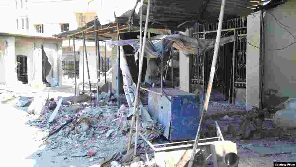 The central marketplace in Kobani, Syria, Oct. 22, 2014. (Shirwan Qasim / Transterra Media)
