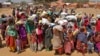 Somalis displaced by the drought, arrive at makeshift camps in the Tabelaha area on the outskirts of Mogadishu, Somalia, March 30, 2017. 
