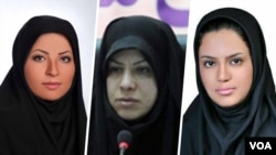 از راست مهنا محمدی موحد، شیفته بدرآذر، پریسا اینانلو 