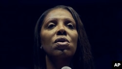 Letitia James, la nueva fiscal general de Nueva York, durante la noche de las elecciones de término medio en noviembre en Brooklyn, Nueva York.