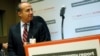 Felipe Calderon, former Mexican president and head of the Global Commission on the Economy and Climate, attends meeting of the commission, United Nations headquarters, New York, Sept. 16, 2014.