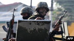 Des soldats de l'armée indienne le 30 août 2020.