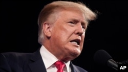 Former president Donald Trump speaks at the Conservative Political Action Conference (CPAC), July 11, 2021, in Dallas.