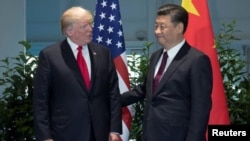 川普和习近平在G20峰会上