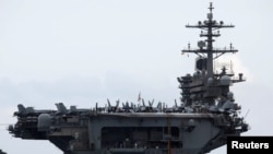 미 핵 추진 항공모함 시어도어 루스벨트 호(USS Theodore Roosevelt).