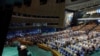 Imagen de la sala principal de la sede de las Naciones Unidas en Nueva York durante la intervención del canciller ruso, Sergéi Lavrov, en la 78 Asamblea General de la ONU, el 23 de septiembre de 2023.