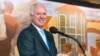 FILE - The U.S. Agency for Global Media’s former Chief Executive John Lansing is photographed preparing to speak in this undated photo taken at USAGM's headquarters in Washington. He died Wednesday in Wisconsin at age 67.
