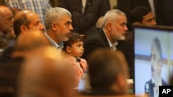 تعدادی از رهبران گروه فلسطینی حماس 