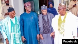Manyan 'yan jam'iyyar APC da suka sasanta Gwamna Inuwa Yahaya da Sanata Goje (Facebook/ Isma’ila Uba Misilli)