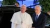 FILE - Pope Francis and Israeli President Shimon Peres meet in Jerusalem, May 26, 2014. 