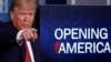 President Donald Trump speaks about the coronavirus in the James Brady Press Briefing Room of the White House, April 16, 2020, in Washington. 