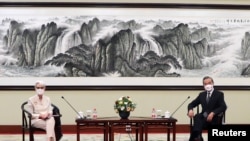 ကန် ဒုဝန်ကြီး နဲ့ တရုတ်နိုင်ငံခြားရေးဝန်ကြီးတွေ့ဆုံ၊ ဂျူလိုင် ၂၆၊ ၂၀၂၁။ 