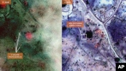 Satellite Sentinal Project images of alleged mass graves in Sudan's Southern Kordofan State