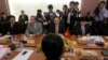 Vietnamese Deputy Foreign Minister Le Hoai Trung (C) attends a meeting about border between Cambodia-Vietnam at the Council Ministers in Phnom Penh August 29, 2016.