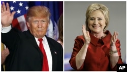 هیلری کلنتن و دونالد ترمپ، برخلاف سخنرانی های گذشته اینبار یکدیگر را به باد انتقاد نگرفتند.