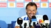 Hervé Renard, kocha wa Moroko akizungumza na waandishi habari kabla ya timu yake kupambana na DRC huko Oyem, Gabon, Januari 15, 2017.