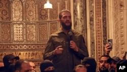 အစ္စလာမ်မစ် လက်နက်ကိုင်အဖွဲ့ Hayat Tahrir al-Sham (HTS) ခေါင်းဆောင် Ahmad al-Sharaa