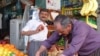 A fruit stand in a market in Irbil. (VOA/Jeff Young)