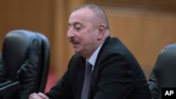 Azerbaijan President Ilham Aliyev meets with Chinese President Xi Jinping in Beijing, April 24, 2019