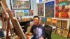 Antonio Coché trabaja con 25 artistas más en su galería Chiya, ubicada en San Juan La Laguna, Guatemala. [Fotografía: Karla Arévalo / VOA]