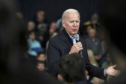 Democratic presidential candidate and former Vice President Joe Biden speaks at a campaign event in Nashua, N.H., Dec. 8, 2019.