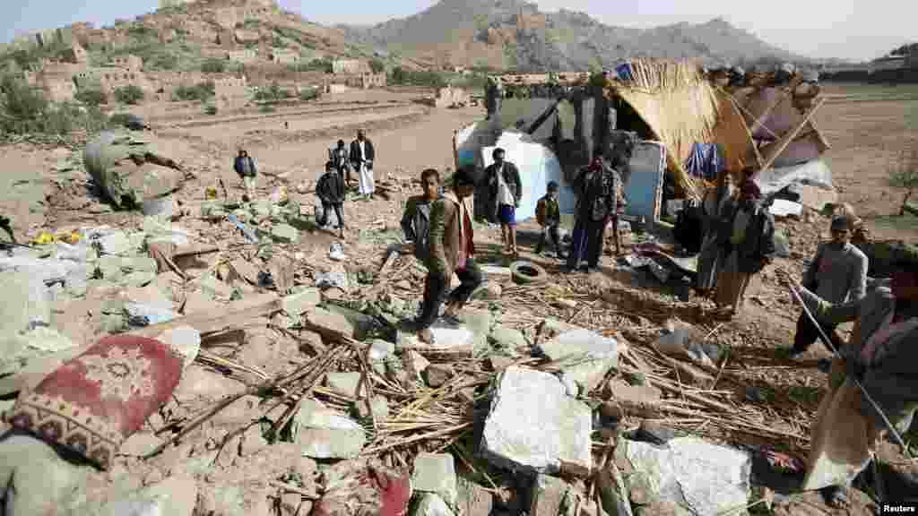 Garin Bait Rejal a Yemen, Afrilu 7, 2015.