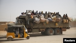 Migrants en route vers la Libye à Agadez, au Niger, vers la Libye, le 25 mai 2015.