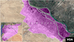 Kawasan Deir Ezzor di Suriah.