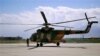 This May 13, 2013 file photo shows a Mi-17 helicopter, used by the Afghan air force sitting on Bagram Air Field in Afghanistan. It is one type of helicopter Nigeria is buying from Russia.