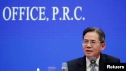 FILE - Chinese Vice Minister of Foreign Affairs Zheng Zeguang in Beijing, China, Dec. 13, 2019. 