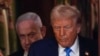 លោកប្រធានាធិបតី Donald Trump និងនាយករដ្ឋមន្ត្រីអ៊ីស្រាអែលលោក Benjamin Netanyahu មកធ្វើសន្និសីទសារព័ត៌មាននៅបន្ទប់ East Room នៃសេតវិមាន កាលពីថ្ងៃអង្គារទី៤ ខែកុម្ភៈ ឆ្នាំ២០២៥ ក្នុងរដ្ឋធានីវ៉ាស៊ីនតោន។