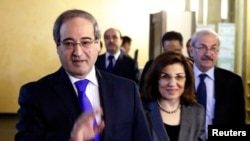 Suriya tashqi ishlar vaziri o'rinbosari Fayzal Maqdad Moskvada, 18-noyabr, 2013-yil