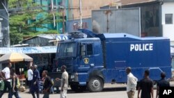 Des unités militaires et de police sont déployées à Kinshasa, 19 décembre 2016