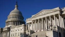 Gedung Senat AS dan kubah gedung Capitol di Washington, 30 September 2021. (AP Photo/Patrick Semansky)