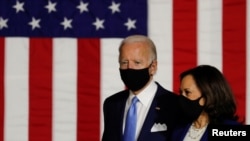 FILE - President-elect Joe Biden and vice president-elect Kamala Harris.