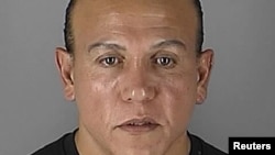 FILE - Cesar Sayoc appears in Minneapolis, Minnesota, in this Aug. 31, 2005, handout booking photo obtained by Reuters Oct. 26, 2018.