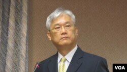 台灣陸委會主委夏立言（美國之音張永泰拍攝）