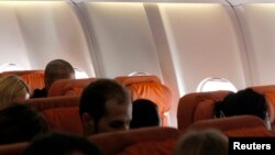 Un asiento vacío supuestamente reservado para el excontratista de la NSA, Edward Snowden, en el vuelo de Aeroflot hacia Cuba.