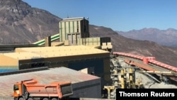 La mina de cobre de Codelco, El Teniente, la mina subterránea de cobre más grande del mundo, se muestra cerca de Machali, Chile.