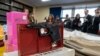 FILE - A ghost gun that police seized from an organized shoplifting crime ring is on display during a news conference at the Queens District Attorney's office in New York City, on November 26, 2024. 
