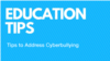 Tips to Address Cyberbullying