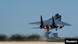 한국 공군의 F-15K 전투기