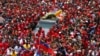 Féretro de Chávez llega a Academia Militar