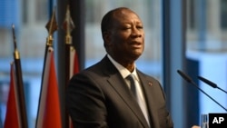 Alassane Ouattara lors d'une visite à Berlin, en Allemagne, le 19 novembre 2019.